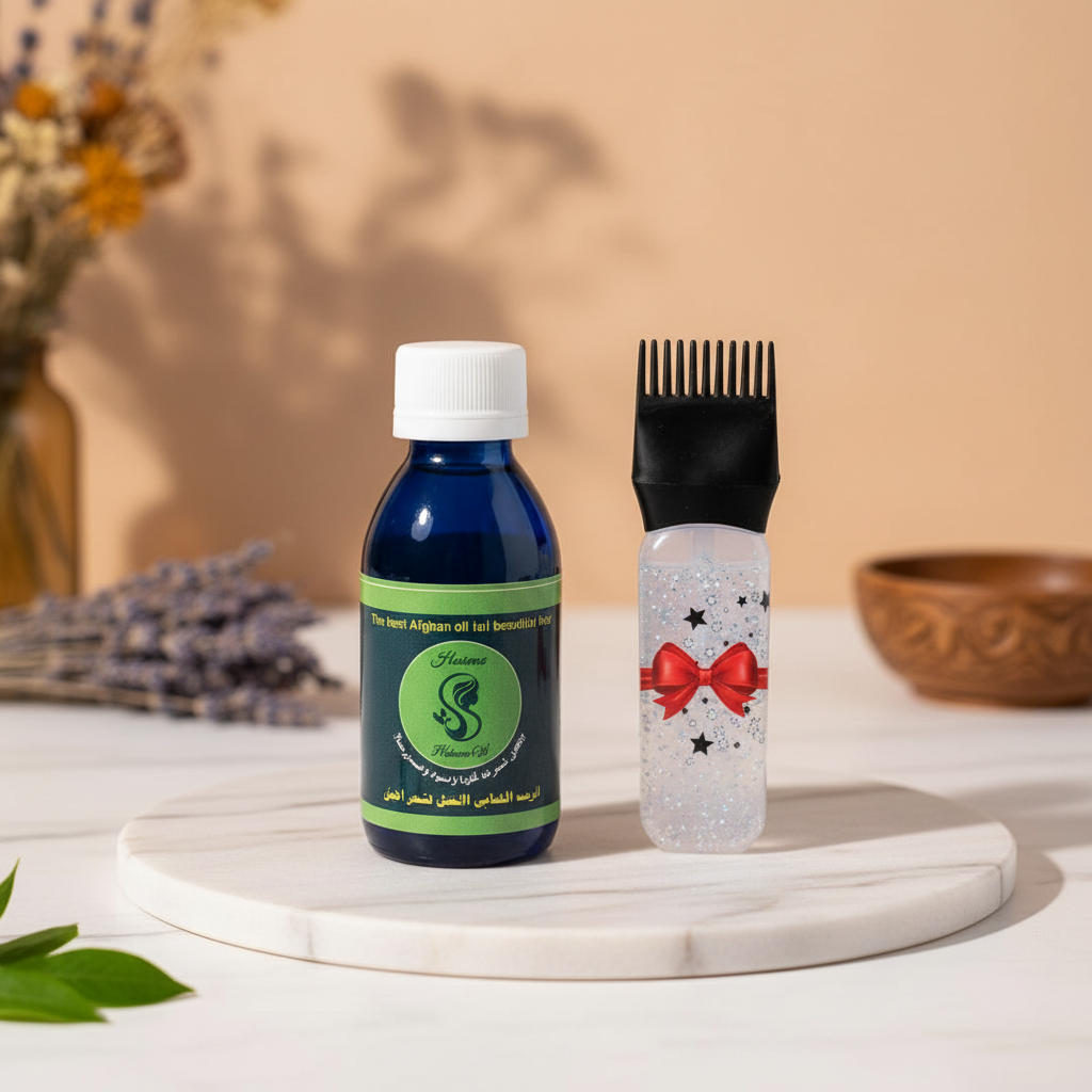 10 وصفات طبيعية للشعر: ماسكات منزلية مجربة ومضمونة 2025 - الزيت الأفغاني الأمثل