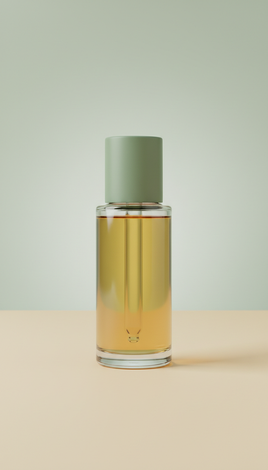 Afghan facial oil glass bottle